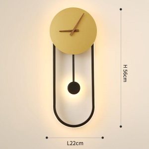 Horloge Murale LED Style Pendule