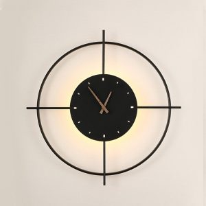 Horloge Murale Minimaliste Eclairage LED