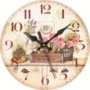 Horloge Murale Bois Vintage - Printemps